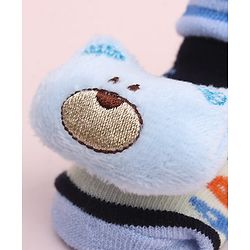 Cute Walk by Babyhug Socks Shoes With Animal Applique - Multicolor
