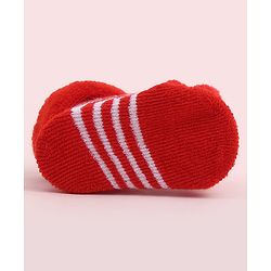 Cute Walk by Babyhug Socks Shoes With Floral Applique - Multicolor