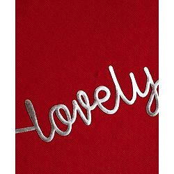Babyhug 100% Cotton Knit Half Frill Sleeves Heart Printed Top - Red