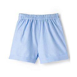 Babyhug Cotton Woven Sleeveless Striped Top & Shorts Co-ord Set - Sky Blue