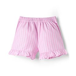 Babyhug Cotton Woven Sleeveless Checkered Co-ords Top & Shorts Set with Bow Applique - Pink