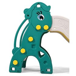 Babyhug 2-in-1 Penguine Slide With Basketball Hoop - Yellow & Blue| Smooth Slide Slide with Extended Landing| Indoor & Outdoor Active Play| Improves Motor Skills, Balance & Coordination| BIS Certified