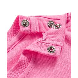 Babyhug Cotton Knit Half Sleeves Rhinestone Star Design Top -Pink