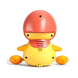 Babyhug Magnetic Crawling Duck Toy Set - Yellow| Music & LED Lights| Dancing Mother Duck| Visual & Auditory Development| Battery Operated| Encourages Crawling| BIS Certified| Gifting Option for 6M+