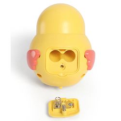 Babyhug Magnetic Crawling Duck Toy Set - Yellow| Music & LED Lights| Dancing Mother Duck| Visual & Auditory Development| Battery Operated| Encourages Crawling| BIS Certified| Gifting Option for 6M+