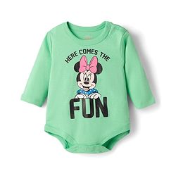 Babyhug Disney Interlock Knit Full Sleeves Onesies With Minnie & Friends Graphics Pack of 3 - Multicolor