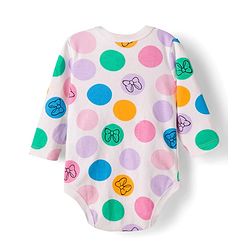 Babyhug Disney Interlock Knit Full Sleeves Onesies With Minnie & Friends Graphics Pack of 3 - Multicolor