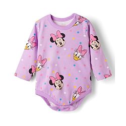 Babyhug Disney Interlock Knit Full Sleeves Onesies With Minnie & Friends Graphics Pack of 3 - Multicolor