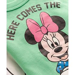 Babyhug Disney Interlock Knit Full Sleeves Onesies With Minnie & Friends Graphics Pack of 3 - Multicolor