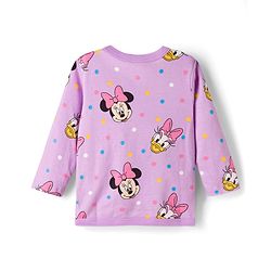 Babyhug Disney 100% Cotton Knit Full Sleeves Jhablas With Minnie & Friends Graphics Pack Of  3 - Multicolour