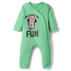 Babyhug Disney Interlock Knit Full Sleeves Rompers With Minnie & Friends Graphics Pack of 3 - Multicolor