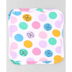 Babyhug Disney Hand & Face Towel with Minnie & Friends Graphic L 33  X B 33 cm Pack of 3 - Pink White & Sea Green