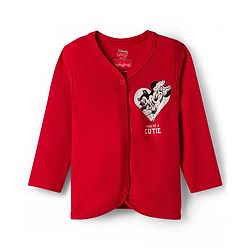 Babyhug Disney 100% Cotton Knit  Full Sleeves Front Open Jhablas With Minnie Mouse Graphic Pack of 3 - Multicolour