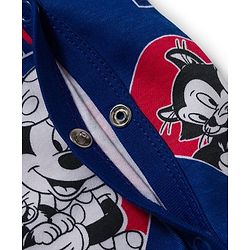 Babyhug Disney Interlock Knit Full Sleeves Romper with Minnie Mouse Graphic Pack of 3- Red Blue & White