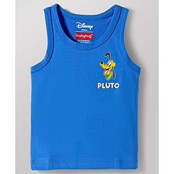 Babyhug Disney Single Jersey Knit Sleeveless Vests With Mickey Mouse And Friends Print Pack of 3 - Multicolor
