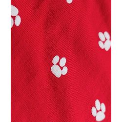Babyhug Disney Single Jersey Knit Full Sleeves T-Shirt & Pyjama Night Suit With Marie Graphics - White & Red