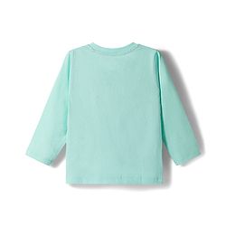 Babyhug Disney Single Jersey Knit Full Sleeve T-Shirt & Pyjama Night Suit Set with Minnie & Friends Graphic- Pink & Light Blue