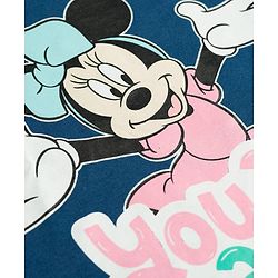 Babyhug Disney Single Jersey Knit Full Sleeves T-Shirt & Pajama Night Suit with Minnie Graphic - Multicolor