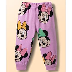 Babyhug Disney Single Jersey Knit Full Sleeves T-Shirt & Pyjama Night-Suit With Minnie Mouse Graphics - Multicolor