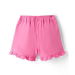 Babyhug Disney Single Jersey Knit Frill Sleeves T-Shirt & Shorts Set With Minnie Mouse Graphics - Pink