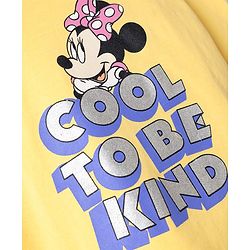 Babyhug Disney Single Jersey Knit Full Sleeves T-Shirt & Pyjama Night Suit with Minnie Mouse Graphics - Multicolor