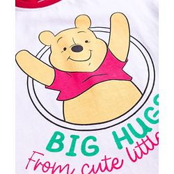 Babyhug Disney 100% Cotton Knit Raglan Full Sleeves T-Shirt & Pyjama Night Suit With Winnie the Pooh Graphic - Multicolour