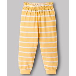 Babyhug Disney Single Jersey Knit Full Sleeves T-Shirt & Pajama Night Suit with Winnie & Friends Graphic & Stripes - Multicolor