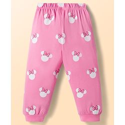 Babyhug Disney Single Jersey Knit Full Sleeves T-Shirt & Pyjama Night Suit With Minnie Mouse Graphics - Multicolor