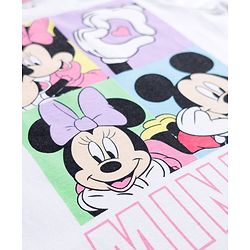 Babyhug Disney Single Jersey Knit Full Sleeves T-Shirt & Pyjama Night Suit With Minnie Mouse Graphics - Multicolor