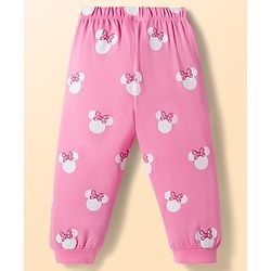 Babyhug Disney Single Jersey Knit Full Sleeves T-Shirt & Pyjama Night Suit With Minnie Mouse Graphics - Multicolor