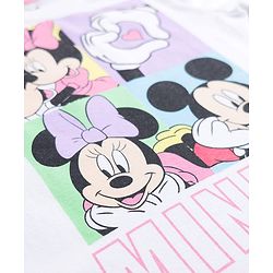 Babyhug Disney Single Jersey Knit Full Sleeves T-Shirt & Pyjama Night Suit With Minnie Mouse Graphics - Multicolor