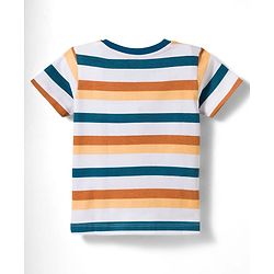 Babyhug Cotton Knit Half Sleeves T-Shirts With Leaf Print Pack of 3 - Multicolor