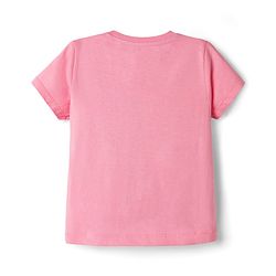 Babyhug Disney Single Jersey Knit Half Sleeve T-Shirt &  Pyjama Night Suit Set with Minnie Mouse Graphic- Pink