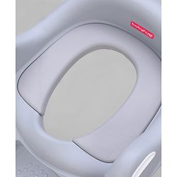 Babyhug Ladder Potty Seat - Grey White| Comfortable & Secure Training Seat| Anti-Slip Base| Easy to Clean| Lightweight Design| Easy to Assemble| Fits All Regular Commodes