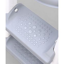 Babyhug Ladder Potty Seat - Grey White| Comfortable & Secure Training Seat| Anti-Slip Base| Easy to Clean| Lightweight Design| Easy to Assemble| Fits All Regular Commodes