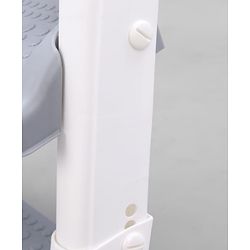 Babyhug Ladder Potty Seat - Grey White| Comfortable & Secure Training Seat| Anti-Slip Base| Easy to Clean| Lightweight Design| Easy to Assemble| Fits All Regular Commodes