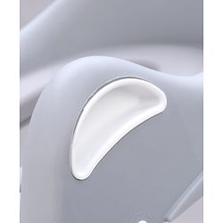 Babyhug Ladder Potty Seat - Grey White| Comfortable & Secure Training Seat| Anti-Slip Base| Easy to Clean| Lightweight Design| Easy to Assemble| Fits All Regular Commodes