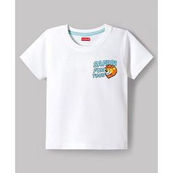 Babyhug 100% Cotton Knit Half Sleeves Safari Theme Printed T-Shirt - Mutlicolour