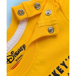 Babyhug Disney 100% Cotton Half Sleeves T-Shirts With Mickey Mouse & Friends Graphic Pack of 2 - Multicolour