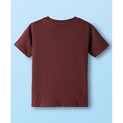 Babyhug Disney Single Jersey Knit Half Sleeves T-Shirts with Mickey Mouse Graphic Pack of 3 - Navy Blue White & Maroon