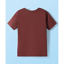 Babyhug Disney Single Jersey Knit Half Sleeves T-Shirts with Mickey Mouse Graphic Pack of 3 - Navy Blue White & Maroon