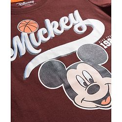 Babyhug Disney Single Jersey Knit Half Sleeves T-Shirts with Mickey Mouse Graphic Pack of 3 - Navy Blue White & Maroon