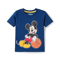 Babyhug Disney Single Jersey Knit Half Sleeves T-Shirts With Mickey Mouse Graphics Pack of 3 - Multicolor