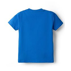 Babyhug Disney 100% Cotton Knit Half Sleeves T-Shirt With Mickey Mouse Graphic - Blue