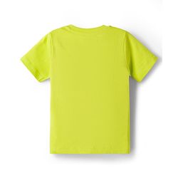 Babyhug Disney 100% Cotton Knit Half Sleeves T-Shirt With Mickey Mouse Graphic - Limegreen