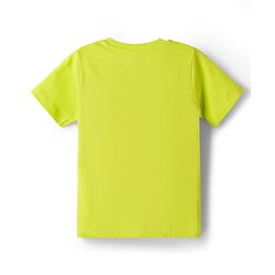 Babyhug Disney 100% Cotton Knit Half Sleeves T-Shirt With Mickey Mouse Graphic - Limegreen