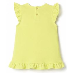 Babyhug Cotton Knit Sleeveless Nighties With Polka Dots With Text Print Pack of 2 - Multicolor