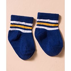 Cute Walk by Babyhug Non Terry Cotton Knit Anti Bacterial Socks Ankle Length Pack of 3 - Multicolour