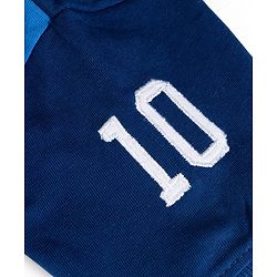 Babyhug Cotton Knit Half Sleeves Polo T-Shirt with Graphics & Nautical Theme Patch -  Navy Green & Coral