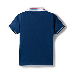 Babyhug Cotton Knit Half Sleeves Cut & Sew Polo T-Shirt with Nautical Theme Print - Multicolor